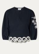 Fabienne Chapot Liou top met broderie