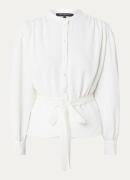 French Connection Arezzo blouse met strikceintuur