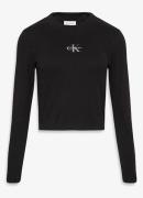 Calvin Klein Longsleeve top met logo en ronde hals