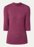 Benetton Ribgebreide top van lyocell