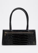 NIKKIE Lapaz schoudertas met crocostructuur