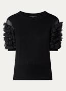 French Connection Fijngebreide top met ruches