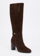 Dune London Starlling laars van leer met gesp detail