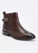 Dune London Pemma enkellaarsje van leer