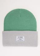 Lil' Boo Hygge ribgebreide muts met logo