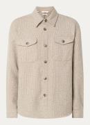 Selected Pablo comfort fit overshirt met streepprint