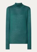 Claudia Sträter Fijngebreide top in kasjmierblend met col