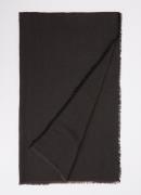 Armani Sjaal van scheerwol met logoprint 65 x 180 cm