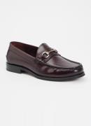Dune London Simmi loafer van leer met horsebit