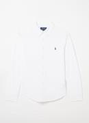 Ralph Lauren Overhemd van piqué katoen met logoborduring