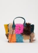 Kurt Geiger Hoxton handtas van leer met patchwork