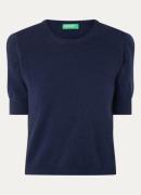 Benetton Fijngebreide top van scheerwol