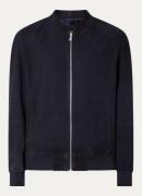 BOSS H-Muller bomberjack van geitenleer met steekzakken