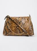 Zadig&Voltaire Jim Wild schoudertas van leer met slangenprint