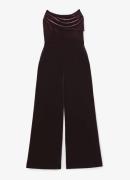 Reiss Andria wide fit jumpsuit van fluweel