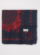 Zadig&Voltaire Kerry Hearts sjaal met print 135 x 135 cm