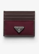 Prada Speedrock Re-Nylon pasjeshouder van leer met contrast