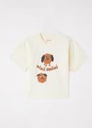 Mini Rodini Doggies T-shirt met logoprint
