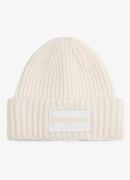 Tommy Hilfiger Ribgebreide muts met logo