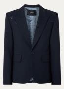 Zadig&Voltaire Vavy blazer met schoudervulling en klepzakken