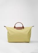 Longchamp Le Pliage Original reistas L met leren details