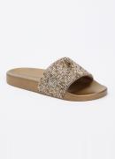 Kurt Geiger Meena Eagle slipper met strass