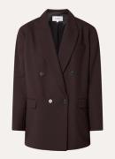 ba&sh Kimber doublebreasted blazer in wolblend met klepzakken