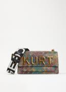 Kurt Geiger Shoreditch Kurt schoudertas van strass met afneembare scho...