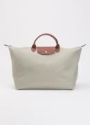 Longchamp Le Pliage Original reistas L met leren details