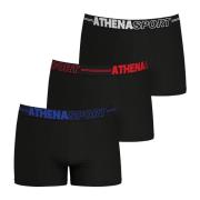 Set van 3 effen boxershorts in microvezel