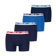 Set van 4 effen boxershorts Everyday multilogo