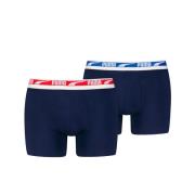 Set van 2 effen boxersshorts Everyday multi logo