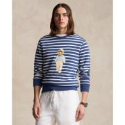 Gestreepte sweater met ronde hals in fleece, Bear