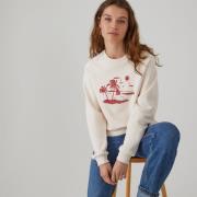 Sweater met ronde hals en motief vooraan