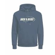 Rechte hoodie met logo