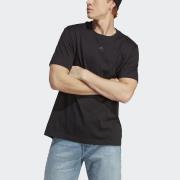 Effen T-shirt, klein logo