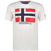 T-shirt met korte mouwen en ronde hals J-newflag