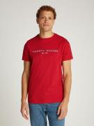 T-shirt met ronde hals en Tommy logo