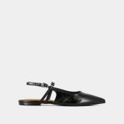 Leren slingback-ballerina's Dura