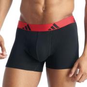 Set van 3 effen boxershorts in katoen, Active Flex