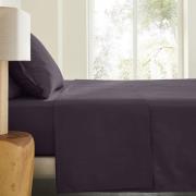 Plat laken in gewassen katoensatijn, Saria