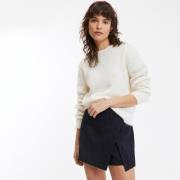 Trui met ronde hals in grof tricot