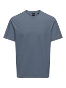 Recht T-shirt met logo