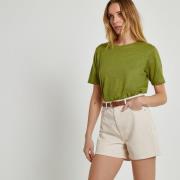 Short in denim, hoge taille