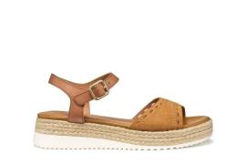 Sandalen van gevlochten leer Eolie