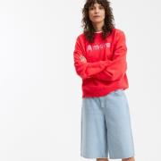 Sweatshirt met boodschap, ronde hals, lange mouwen