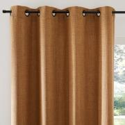 Gordijn met gevlochten afwerking en oogjes Montego