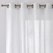 Glasgordijn in linnen met oogjes, Onega