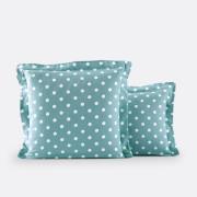 Kussensloop in flanel met stippenprint, Clarisse