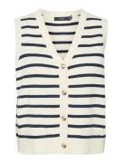 Mouwloos gestreept vest